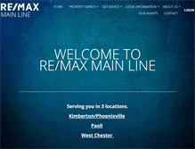 Tablet Screenshot of mainlinerealty.com